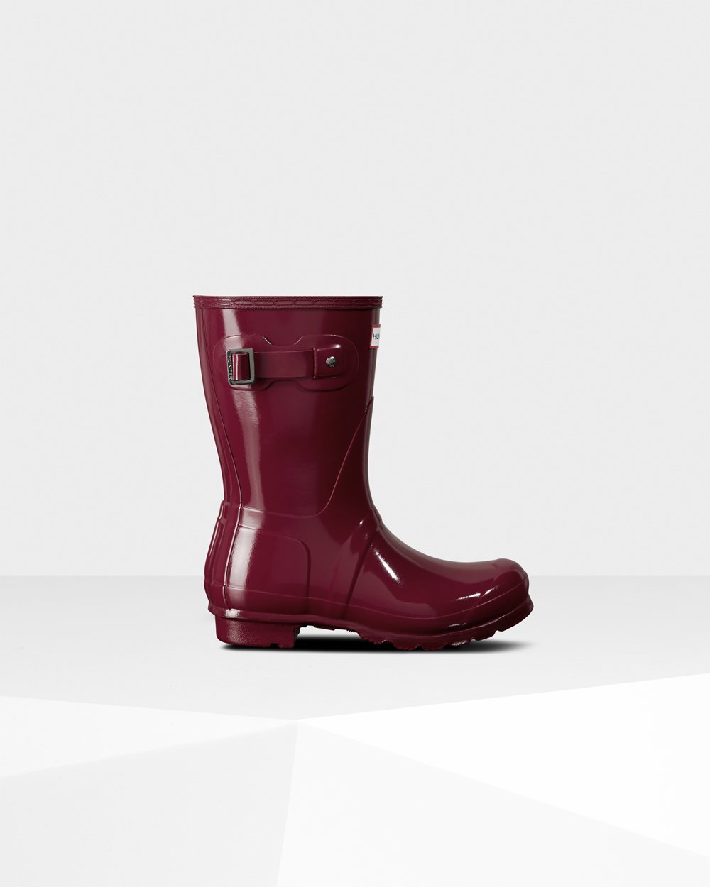 Galochas Curtas Hunter Feminina Vermelhas - Original Gloss - 20GADNFBY